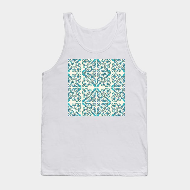 Boho Tiles / Vibrant Summer Holiday Tank Top by matise